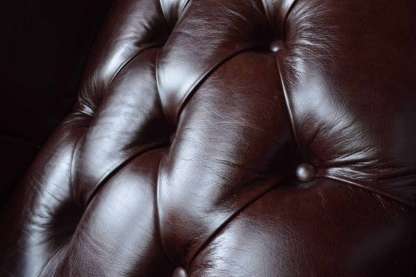 Sessel 1 Sitzer Braun Wohnzimmer Leder Design Chesterfield Ohrensessel