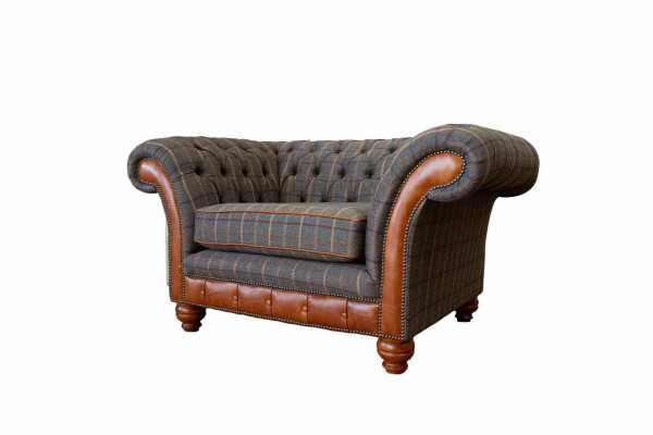 Sessel Sofa 1 Sitzer Couch Designer Textil Sofas Polster Ohrensessel Neu