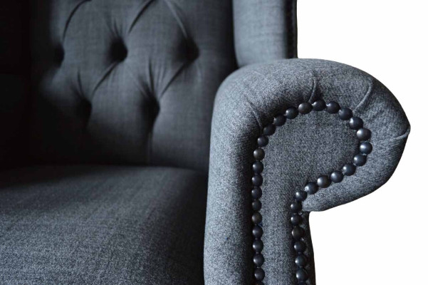 Sessel Einsitzer Chesterfield Couch Möbel Luxus Möbel Ohrensessel Neu