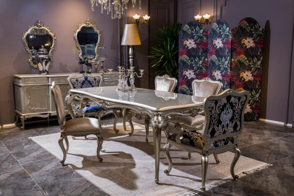 Tisch Luxus Esszimmertisch Esszimmer Holztisch Tische Art déco Möbel