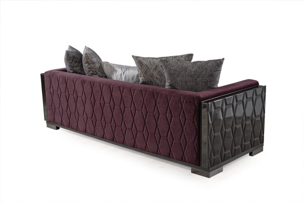 Luxus Sofagarnitur 3+3+1 Sitzer Gruppe Sofa Sitzer Wohnzimmer Sofas
