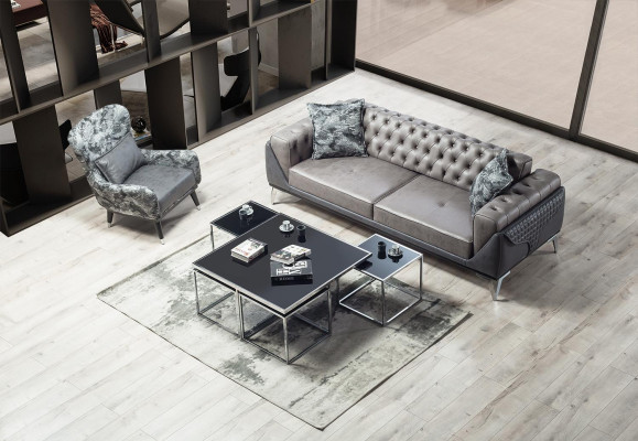 Wohnzimmer Sessel Polster Sitzer Modern Design Schlangen Stil Bezug