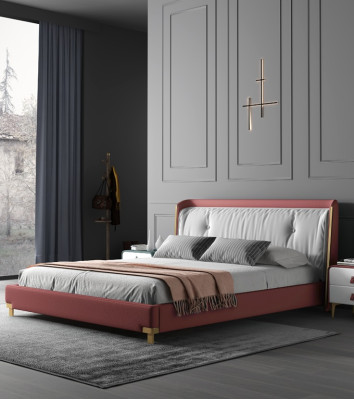 Doppelbett Betten Design Polster Schlafzimmer 180x200cm Modern Holz