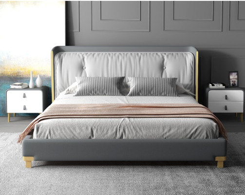Doppelbett Betten Design Polster Schlafzimmer 180x200cm Modern Holz