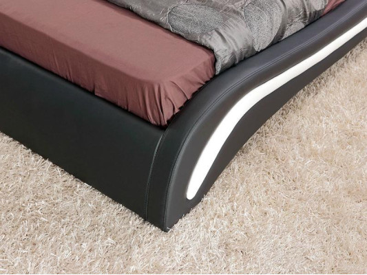 Designer Bett Schlafzimmer Betten Leder Hotel Luxus Polster Italienische