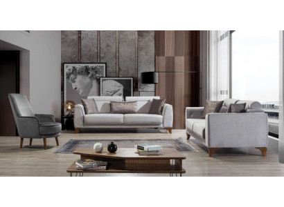Sofagarnitur 3+3+1 Sitzer Garnitur Design Sofas Sofa Couch Polster Sitz Couch