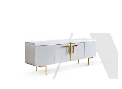 Luxus Weißer Sideboard Moderne Kommode Wohnzimmer Möbel Einrichtung Neu