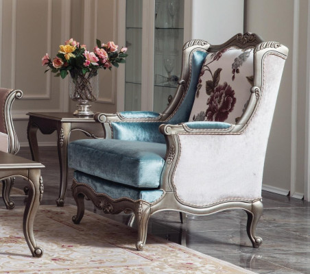 Sofagarnitur Klassische Sofa Couch Set Couchtisch 2x Sessel Luxus Set 4tlg.
