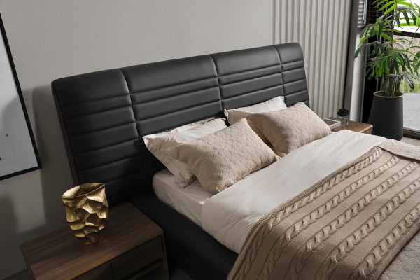 Schlafzimmer Set Bett 2xNachttische Kleiderschrank 4tlg Design Luxus neu