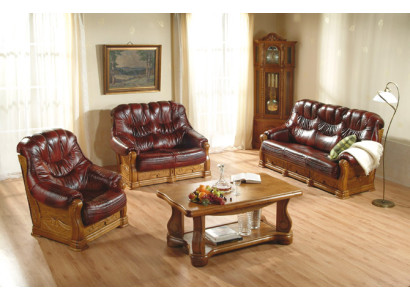 Sofagarnitur 3+1+1 Sitzer Klassischer Wohnlandschaft Polster Sofas Couchen Neu