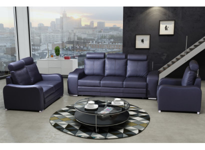 Sofagarnitur 3+2+1 Sitzer Set Design Sofas Polster Couchen Leder Relax