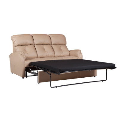 Sofagarnitur 3+2 Sitzer Set Design Sofa Polster Couch 100% Leder Bettfunktion