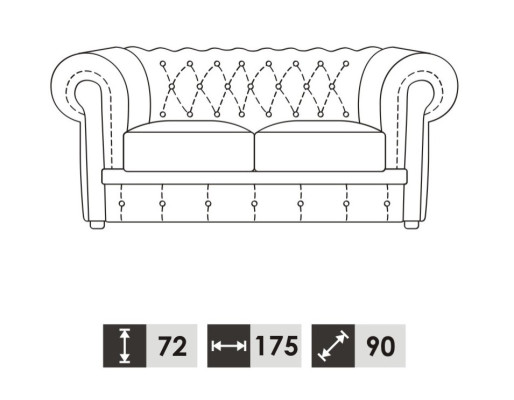 Sofagarnitur Chesterfield 3+2 Sitzer Sofa Sitz Polster Klassiche Couchen
