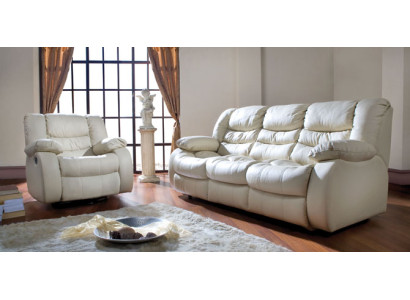 Kino Couch Dreisitzer Couch 2 Sitzer Polster Sofa Leder Sofas Couchen