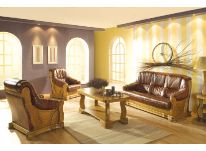 Klassische Zweisitzer Couch Ledersofa Neu Polster Sofa 2 Sitzer Leder