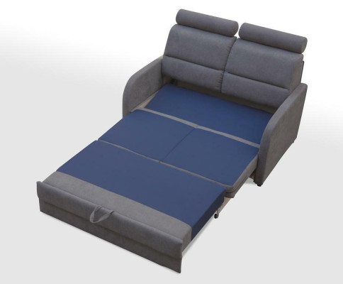 2 Sitz Sofa Couch Sofas Textil Polster Stoff Garnitur Bettfunktion Schlafsofa