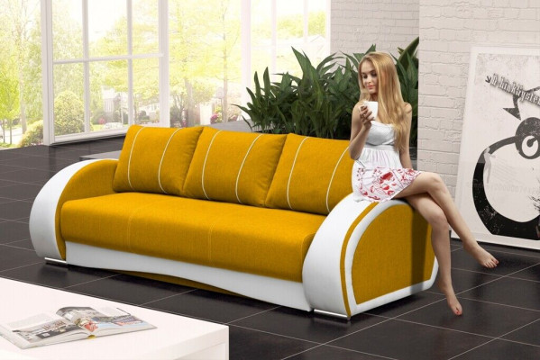Couch Schlafsofa Sofa Couchen Polster Multifunktion Sofas 3 Sitzer Textil Stoff