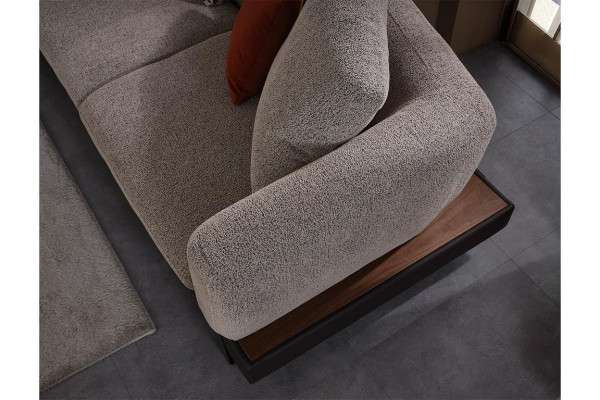 Graues Polstersofa Wohnzimmer Sitzcouch Luxuriöse Wohnzimmer Sofas Neu