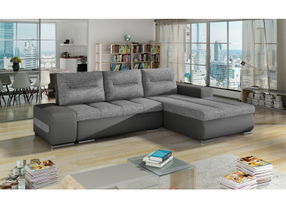 Ecksofa Sofa Textil Schlaf Bettfunktion Couch Sofas Couchen Eckgarnitur Polster