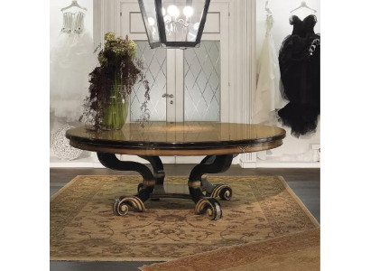 Esstisch Runder Tisch Esszimmer Ess Holz Design Tische Rund Klassische Italien