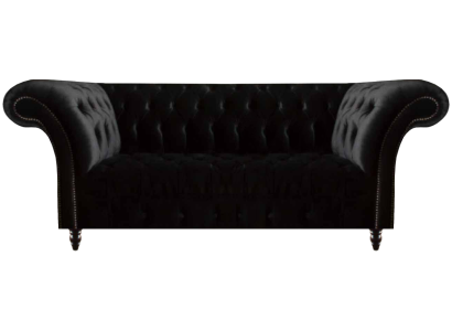 Komplett Schwarze Chesterfield Couch Designer Textilsofas Polstercouch
