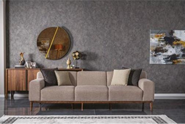 Komplette Couchgarnitur Sofagatnitur Sofa 4+3+1 Sitzer Sessel Gruppe Stoff Luxus