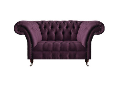 Lila Chesterfield Polstersofa Wohnzimmer Designer Zweisitzer Edle Couch
