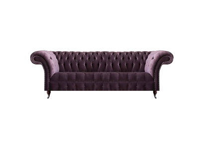 Lila Chesterfield Wohnzimmer Viersitzer Designer Polstercouch Edle Möbel