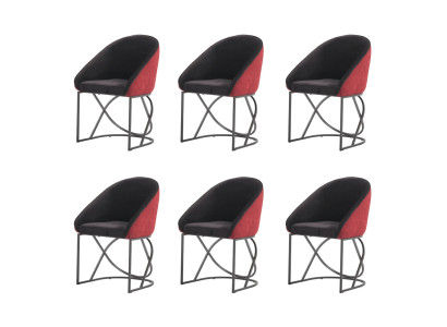Luxus Designer Grüner Esszimmerstuhl 6x Stühle Einsitzer Moderne Esszimmer