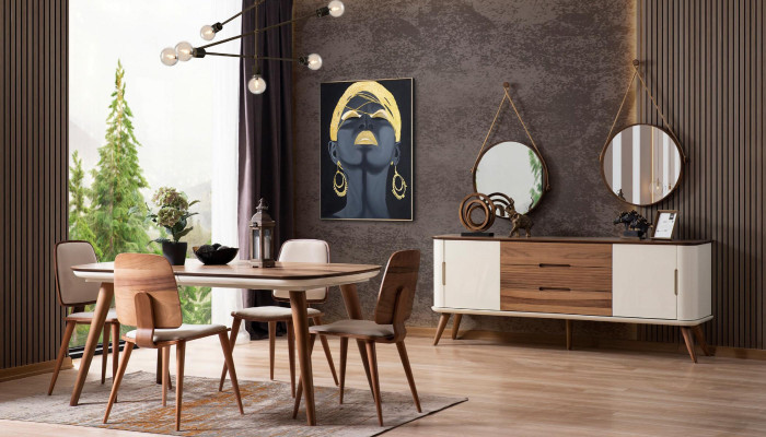 Luxus Essgruppe Esszimmer Essecke Esstisch Stühle Holz 8tlg Weiß Set