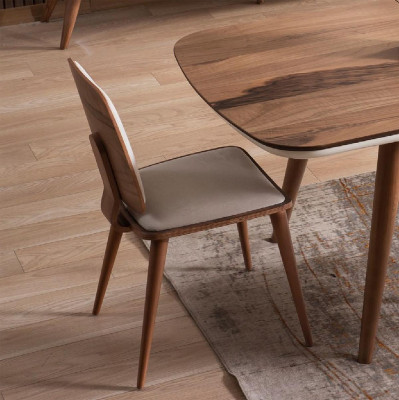 Luxus Essgruppe Esszimmer Essecke Esstisch Stühle Holz 8tlg Weiß Set