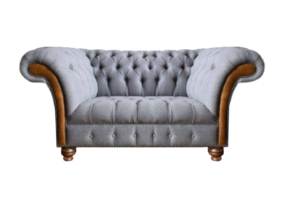 Luxus Möbel Zweisitzer Sofa Couch Chesterfield Designer Textil Wohnzimmer