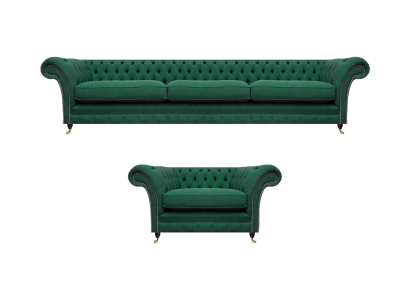 Luxus Textil Stoff Sofa Dreisitze Einrichtung Wohnzimmer Sessel Chesterfield