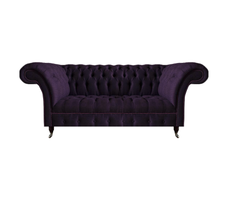 Luxus Sofa Dreisitze Lila Polstermöbel Wohnzimmer Couch Chesterfield Neu