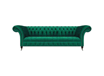 Luxus Sofa Viersitzer Couch Chesterfield Grün Wohnzimmer Sitz Möbel Neu