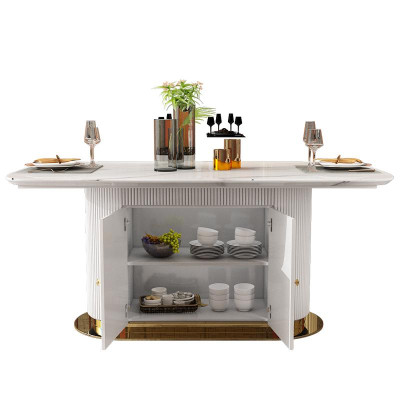 Marmor Designer Ess Tisch + 6 Stühle Set Garnitur Zimmer Gruppe 7 tlg. Tische