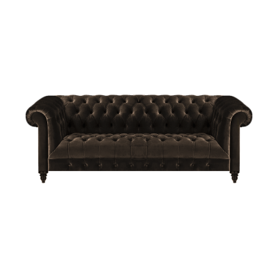Moderne Braune Chesterfield Couch Designer Stoffsofas Edle Polster Möbel