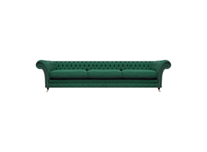 Wohnzimmer Sofa Dreisitze Couch Textil Stoff Einrichtung Luxus Chesterfield