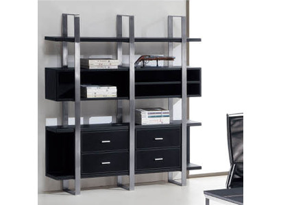 Design Trenn Wand Regal Wohn Zimmer Schränke Edelstahl Regale Bücher Schrank Neu