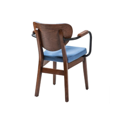 Stuhl Klassisch Design Wohnzimmer Esszimmer Holz Stühle Polster Lehnstuhl Möbel