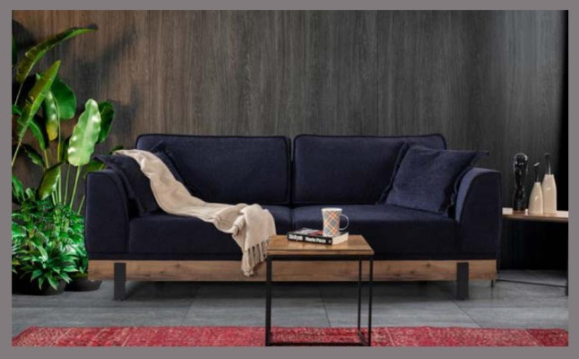 Sofagarnitur 331 Sitz Sofas Couch Polster Holz Sitzcouch Textil