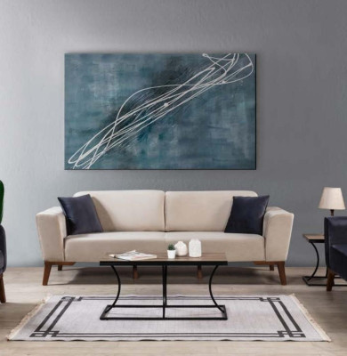 Wohnzimmer Sofa Design Dreisitzer Moderne Couch Beige Möbel Polster