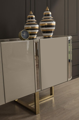 Garnitur Esszimmer Esstisch Stuhl Sideboard Tisch Tische Stühle Modern Set 6tlg