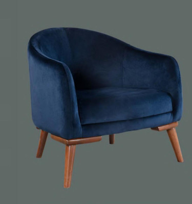 Sofagarnitur 3+3+1 Sitzer Sofa Sessel Royal Blaue Couch Samt 3tlg