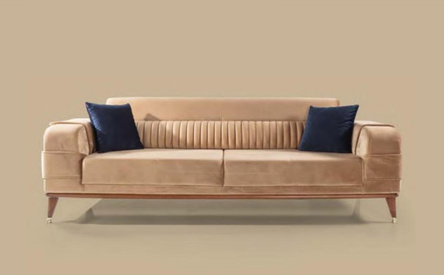 Luxus Sofagarnitur 3+3+1 Sitzer Set Design Sofa Polster Couch Modern