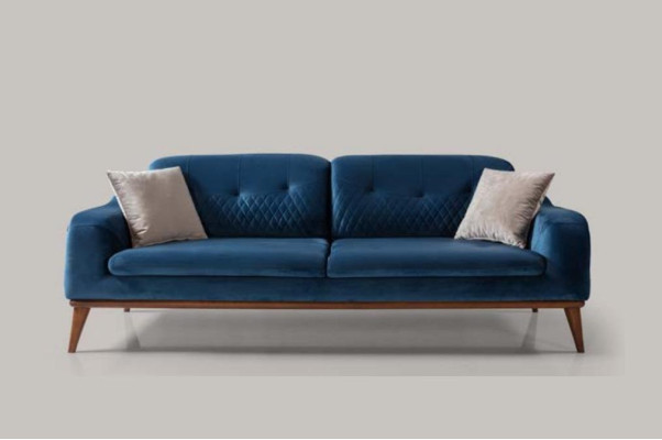 Sofagarnitur Sofas 3+3+1 Sitzer Sessel Dreisitzer Couch Set Textil
