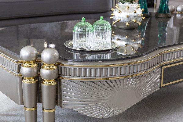 Couchtisch Grau Luxus Couchtische Metall Design Elegantes Wohnzimmer