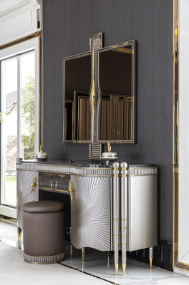 Hocker Braun Rund Elegantes Holz Möbel Modern Design Schön Schlafzimmer