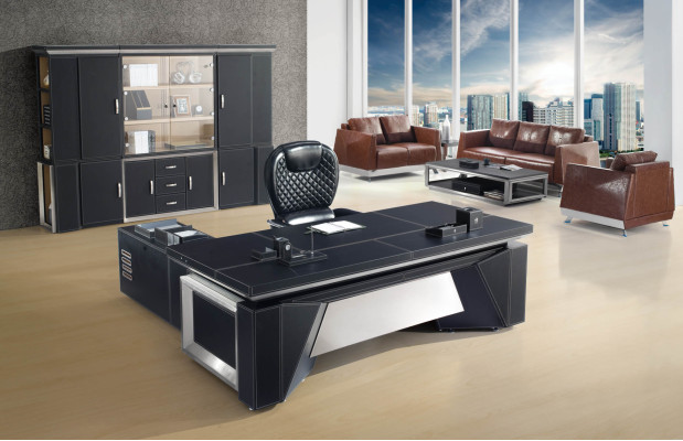 Designer Büro Set Schrank Set Chef Tisch Schreibtisch 2tlg. Einrichtung