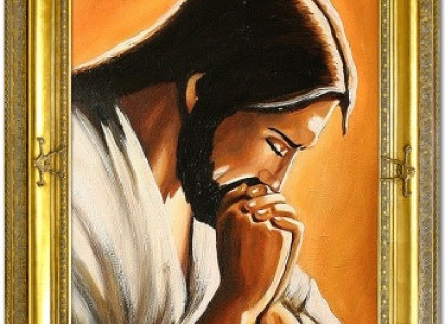 Gebetender Christ Handarbeit Ölbilder Gemälde Leinwand Ölbild G119157